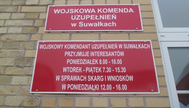 Wojskowa Komenda Uzupełnień w Suwałkach, foto A. Przybycień