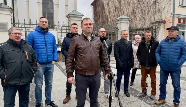 Protest przeciwko Centrum Integracji Cudzoziemców w Suwałkach, 14.03.2025, fot. Anna Auron-Wasilewska