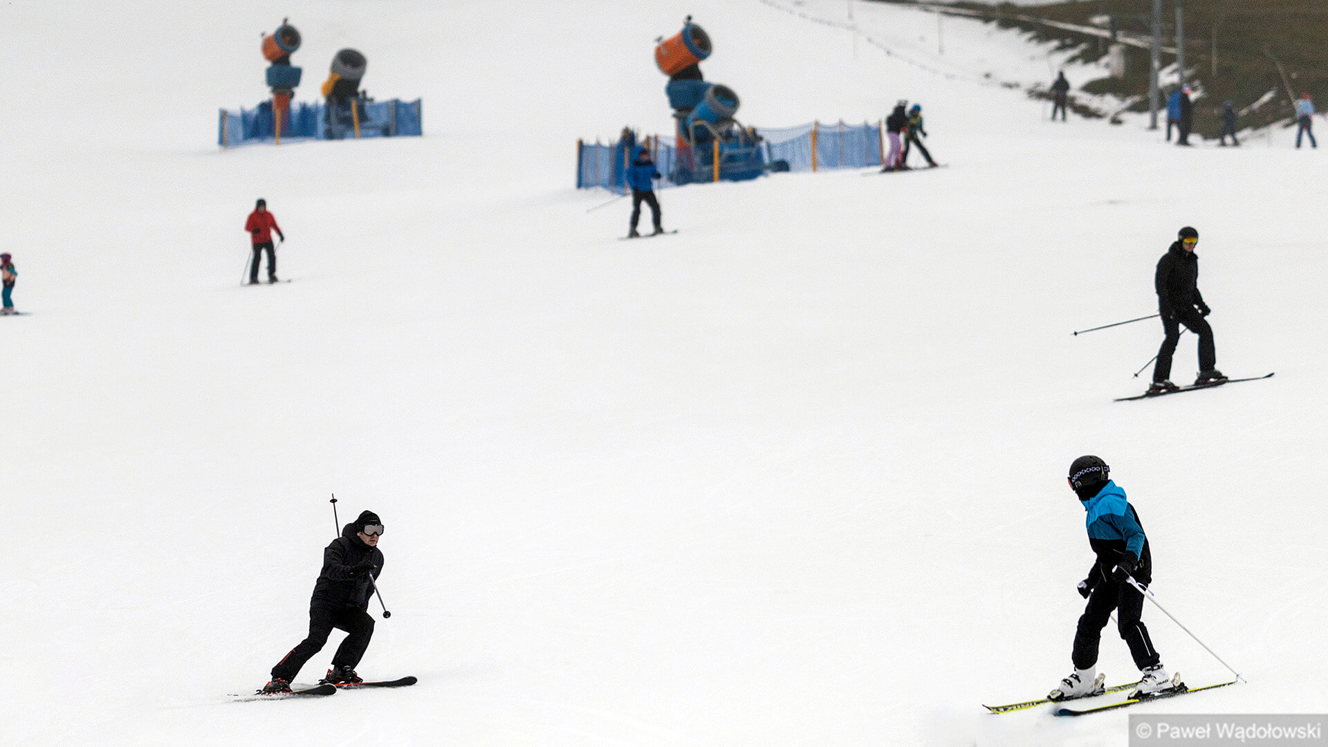 Naśnieżony stok w Rybnie, 18.01.2025, fot. Paweł Wądołowski